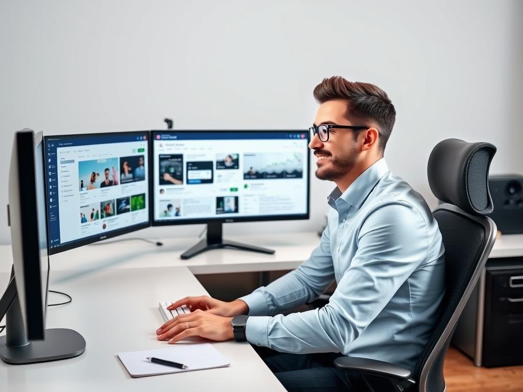 A-marketer-using-Advertmate-to-manage-multiple-ad-campaigns-from-a-single-dashboard A marketer using Advertmate to manage multiple ad campaigns from a single dashboard