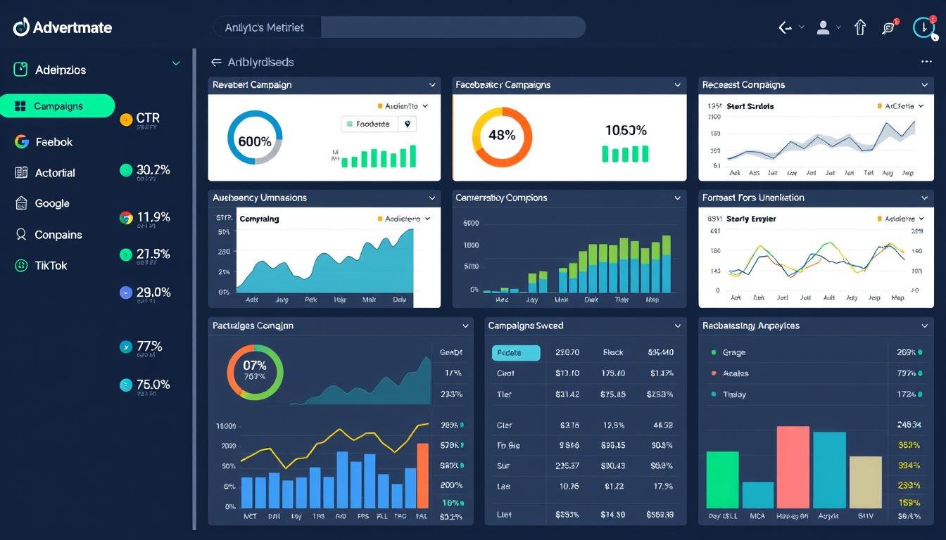 Advertmates-analytics-dashboard-showing-performance-metrics-across-multiple-platforms Advertmate's analytics dashboard showing performance metrics across multiple platforms