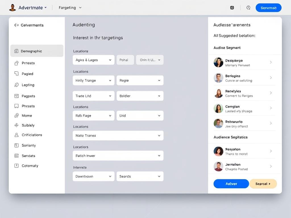 Advertmates-audience-targeting-interface-showing-demographic-and-interest-selection-options Advertmate's audience targeting interface showing demographic and interest selection options