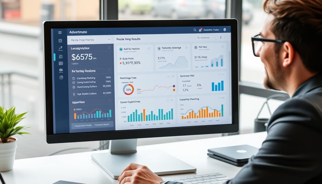 Business-professional-reviewing-successful-Advertmate-campaign-results Business professional reviewing successful Advertmate campaign results
